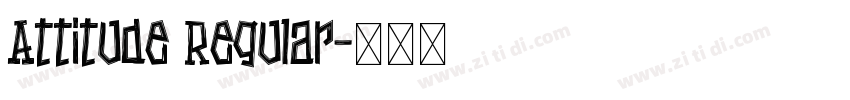 Attitude Regular字体转换